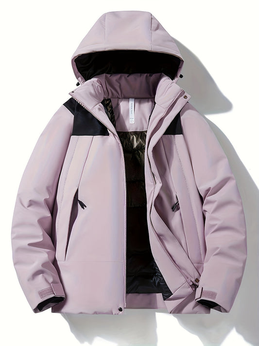 Women's Elegant Waterproof Fleece Jacket with Hood | Ideal for Winter