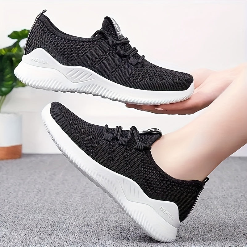 Women's Casual Lightweight Breathable Lace-Up Platform Trainers | Perfect for Outdoor Activities